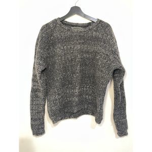 Lambswool‎ Womens Sweater Size XL Grey Black Eco Friendly Casual Dress Business